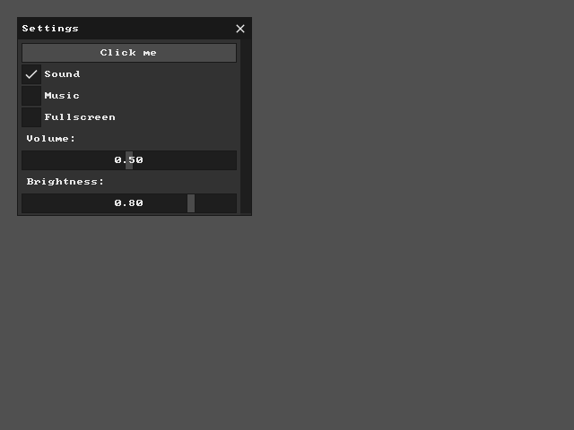 gui in C